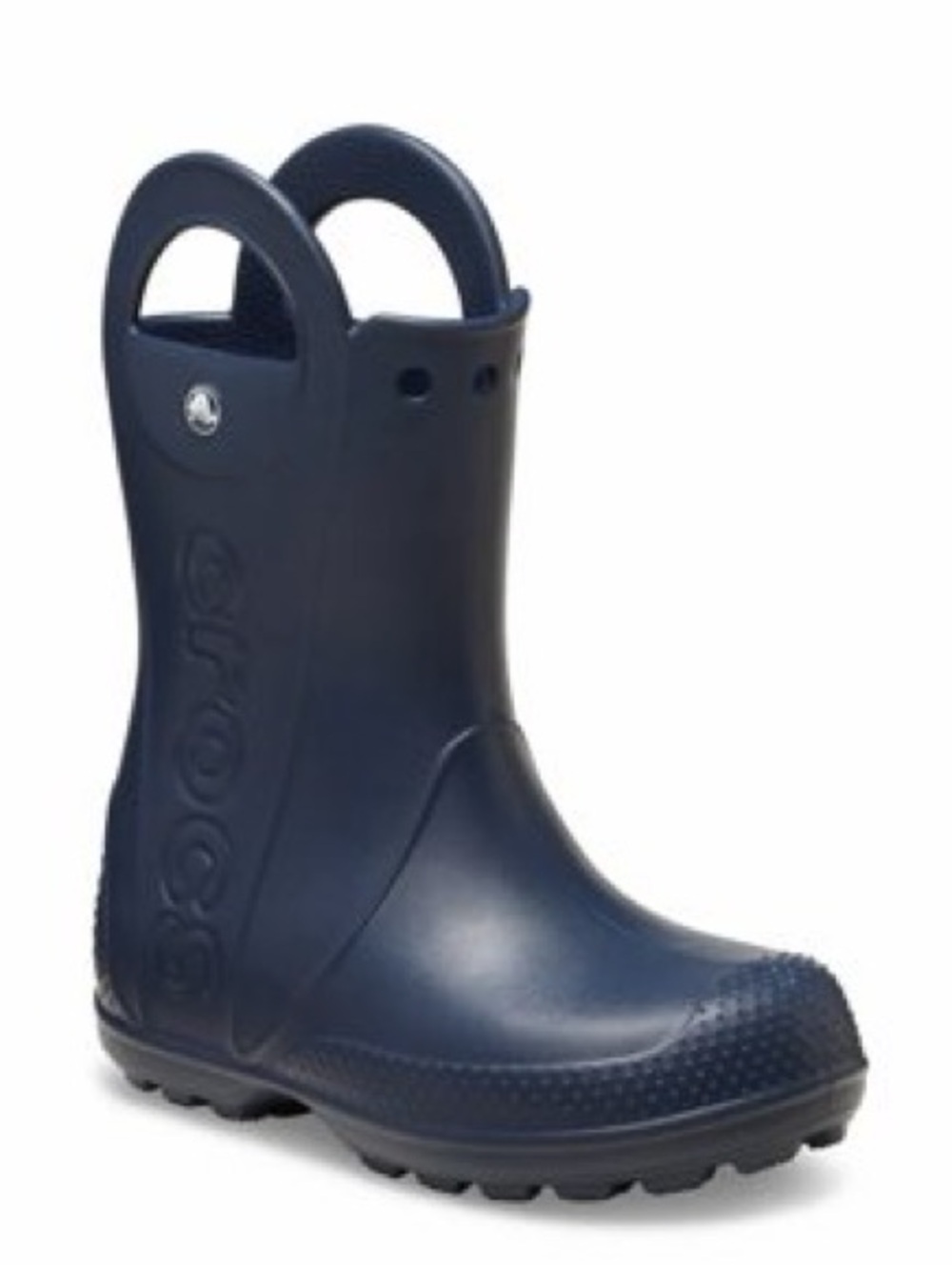 Crocs Handle It Rain Boot - Kids' Pull on Rain Boots - Navy Blue Size 9